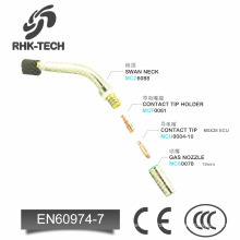 24AK mini taschenlampe kit mig schweißbrenner euro adapter